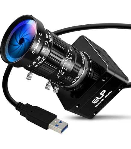 Amazon.co.jp: ELP 20MP USB3.0産業用カメラ、4K UHD 3840P 30fps高
